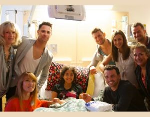 Jane Seymour and DWTS Cast Members bring joy to our patients